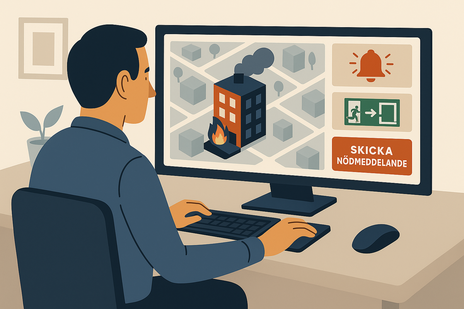 Användarfall: Säkerhetsoptimering vid misstänkt brand