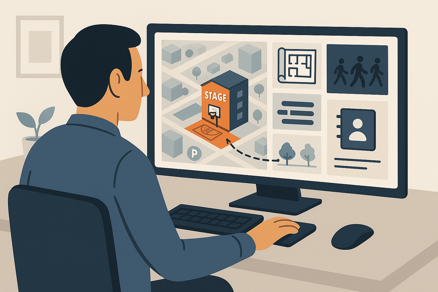 Användarfall: Tillfällig platsaktivering i en stadsdel