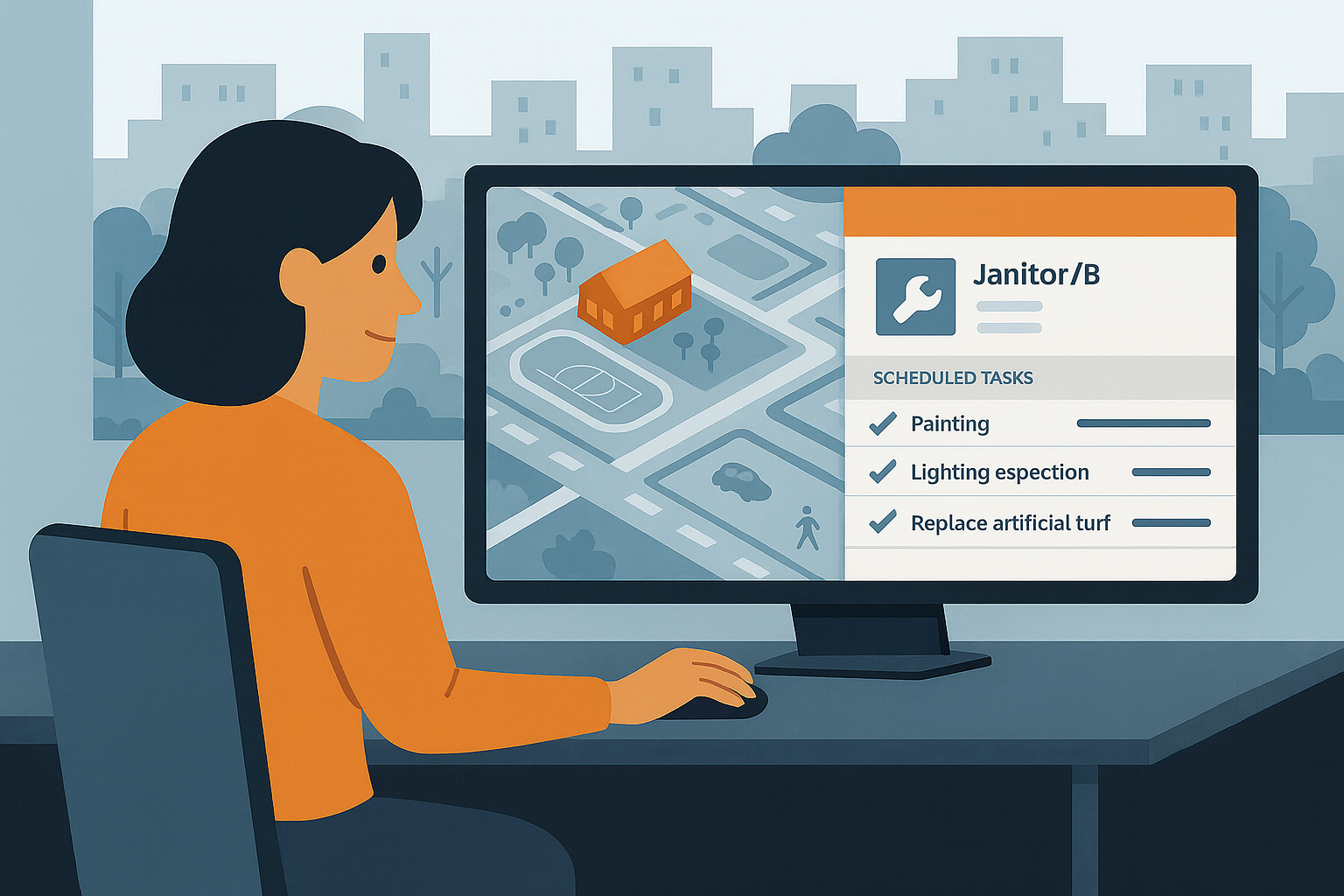 Användarfall: Överblick över åtagande enligt hyresavtal och planering för underhåll