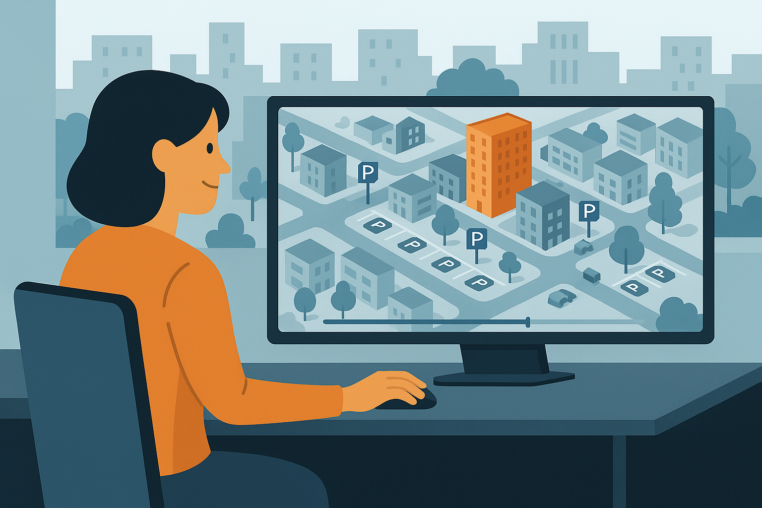 Användarfall: Visualisering av parkeringssituation i en stadsdel