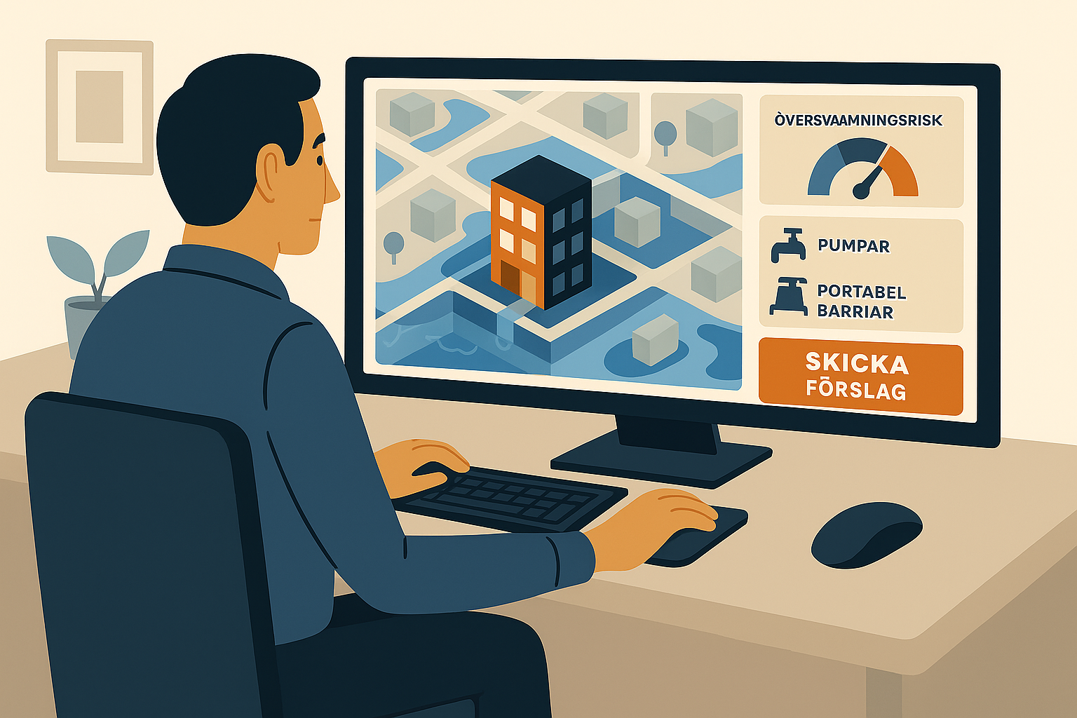 Användarfall: Skyfallsriskanalys för fastighetsägare