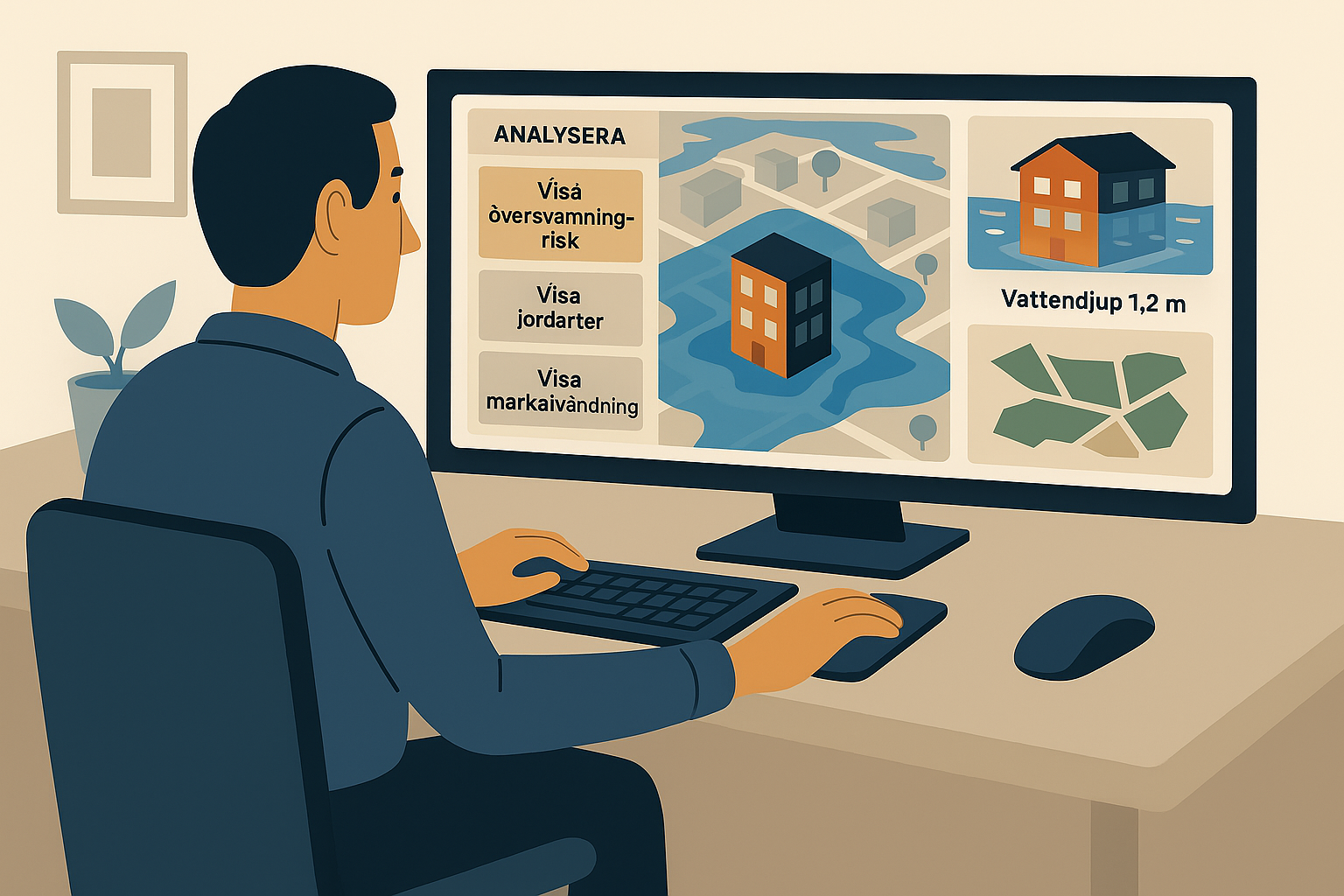 Användarfall: Skyfallsriskanalys i samhällsbyggnadsprocessen