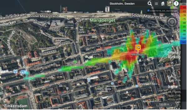 Stadsinternt 5G-nät för uppkoppling av sensorer