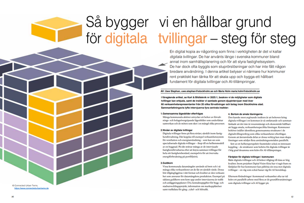 Så bygger vi en hållbar grund för digitala tvillingar - steg för steg